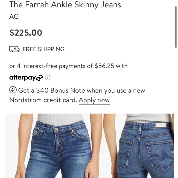 AG-ED denim The Farrah Skinny Ankle higher rise skinny ankle jeans - Picture 5 of 5